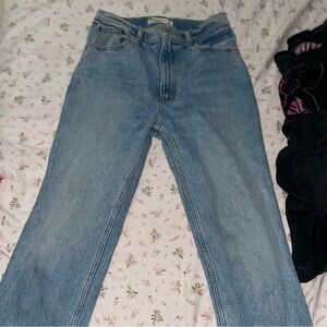 abercrombie & fitch (90’s straight ultra high rise jeans)
